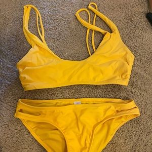 Yellow bikini